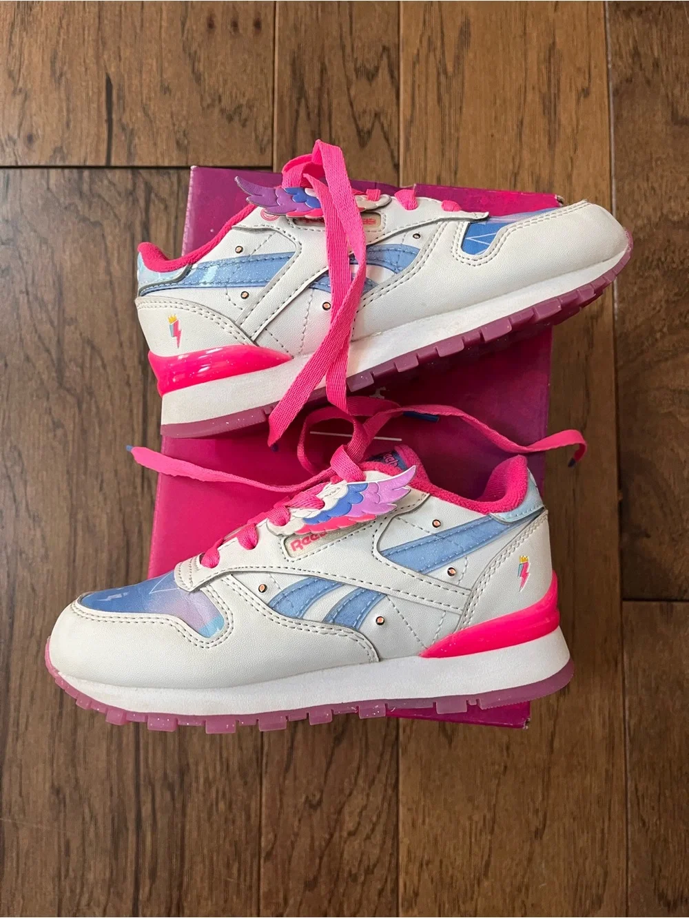 Reebok My Little Pony Zipp Kids Pink and Blue Sneakers - size 11